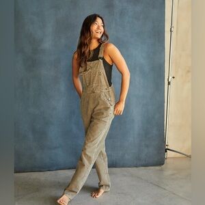 Outerknown Voyage Cord Overalls Olive Night